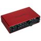 Focusrite Scarlett 2i2 4th Generation interfaz de audio USB-C 2x2 detalle de controles