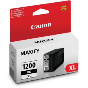 Caja de cartucho de tinta negra Canon MAXIFY PGI-1200XL, tamaño XL, auténtico.