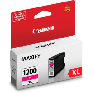 Cartucho de tinta magenta Canon PGI-1200XL MAXIFY, tamaño XL, para impresoras MB2020/MB2320.