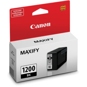 Caja de cartucho de tinta negra Canon MAXIFY PGI-1200 BK, producto genuino.