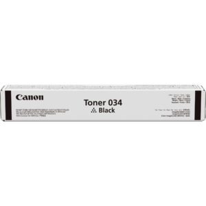 Cartucho de tóner negro Canon 034 para impresoras imageRUNNER C1225 e imageCLASS MF810C/820C.
