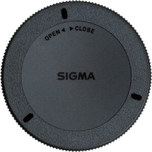 Tapa trasera Sigma FT-1201 negra con texto OPEN CLOSE y logo Sigma.