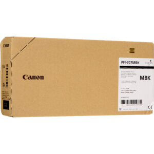 Cartucho de tinta negra mate Canon PFI-707MBK de 700 ml, para impresoras imagePROGRAF.
