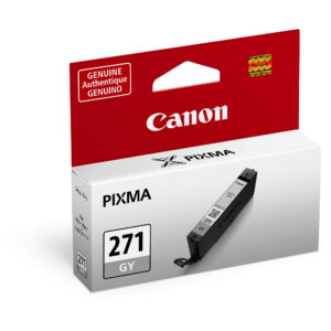 Cartucho de tinta gris Canon CLI-271 GY para impresoras PIXMA, genuino y auténtico.