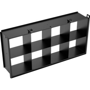 Rejilla negra ARRI de 8 cámaras 90° para SkyPanel S60 con compartimentos cuadrados.