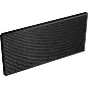 Rejilla de nido de abeja ARRI 30° negra para SkyPanel S60 con patrón texturizado.