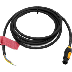 Cable ARRI powerCON TRUE 1 a desnudos para SkyPanel, negro, 10 pies, para luces.