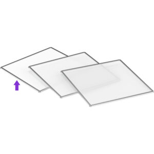 Panel de difusión ARRI para luz LED SkyPanel S30-C, acabado mate blanco.