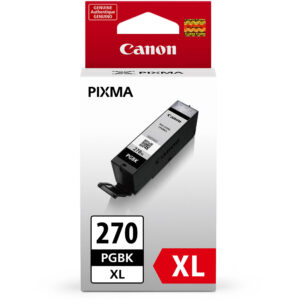 Canon PGI-270XL PGBK XL, tanque de tinta negra pigmentada para impresoras PIXMA, con empaque.