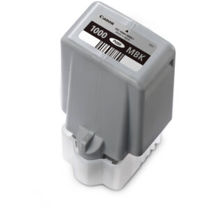 Tanque de tinta negro mate Canon PFI-1000 MBK 1000 para impresoras, 80 ml, made in Japan.