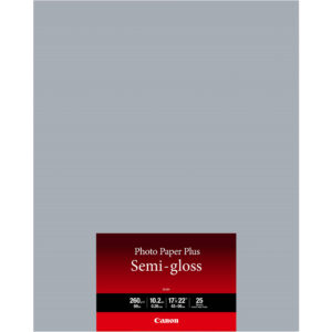 Canon Photo Paper Plus Semi-gloss SG-201, 17x22 pulgadas, 25 hojas.