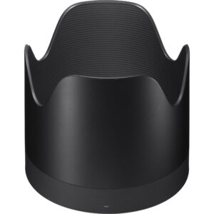 Parasol Sigma negro, con interior estriado, para lente Art 50-100mm f/1.8 DC HSM.