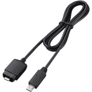 Cable multiterminal Sony VMC-MM1 negro con conectores micro USB y multi AV.