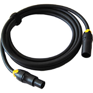Cable ARRI negro para SkyPanels, con conectores amarillos y negros, longitud 9.8 pies.