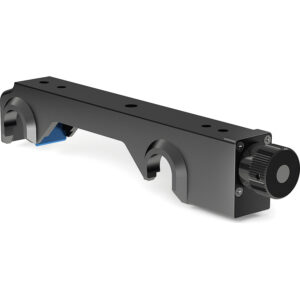 Adaptador ARRI BA-3 para placa de puente, negro, con ajuste y seguro azul, para varillas de 15mm.