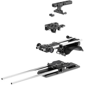 ARRI Pro Cine Set BP-9 con varillas de 15 mm, para Canon C300 Mark II.