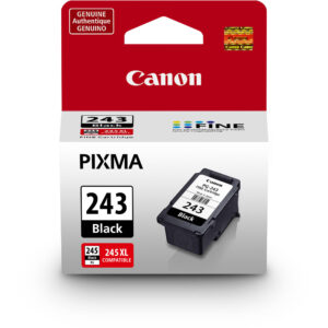 Cartucho de tinta negra Canon PG-243 para PIXMA, original y compatible con 245 XL.
