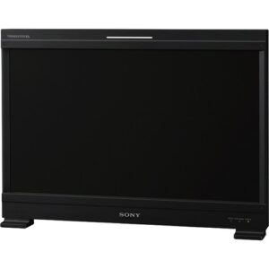 Monitor Sony TRIMASTER EL OLED profesional negro, pantalla de 24,5 pulgadas.