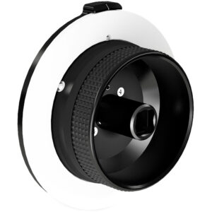 Perilla de enfoque ARRI negra con rosca texturizada y anillo blanco, accesorio de cámara para cine