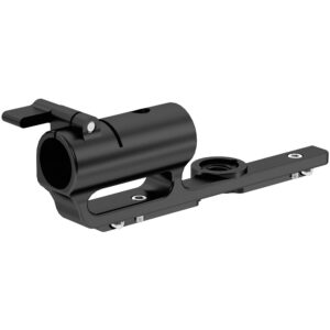 Soporte de montaje de varilla ARRI RMB-4 negro, con abrazadera y roseta de cámara para accesorios.