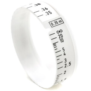 Anillo de enfoque premarcado ARRI para WCU-4 con escala de 0.35 m y números de distancia.