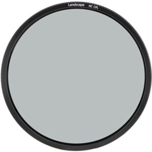 Filtro polarizador circular NiSi 86mm NC CPL para paisajes, con marco negro y grabado "Landscape NC CPL".