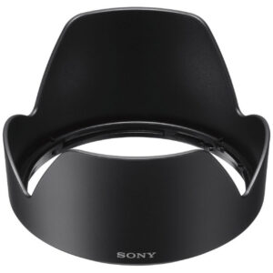 Parasol Sony ALC-SH128 negro para lentes, protege contra destellos y golpes.
