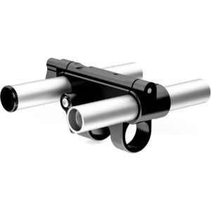 Soporte de fijación ARRI VAB-1 en aluminio y negro para estabilizadores con dos tubos.