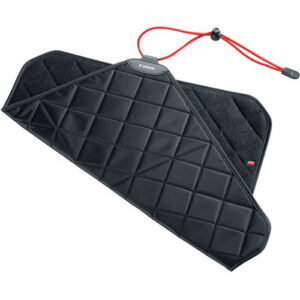 Paño protector Canon PC-E2 acolchado negro con cordón rojo, para cámaras.