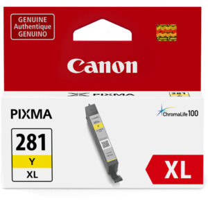 Canon CLI-281XL, tanque de tinta amarilla para PIXMA, XL.