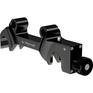 Adaptador de enfoque ARRI FF-5 negro, para varillas de 19 mm.