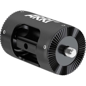Espaciador ARRI negro de 2 pulgadas para extender equipo de cámara, con engranaje y rosca visible.
