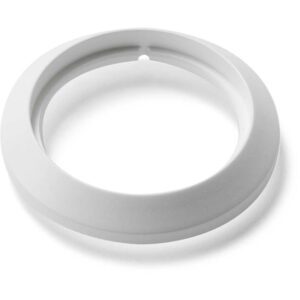 Anillo biselado blanco ARRI para perilla de unidad manual, con un agujero central.