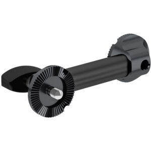 Empuñadura ARRI de extensión negra con rosca de 3/8" y placa dentada.