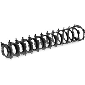 Juego de 13 adaptadores de abrazadera ARRI para caja mate LMB 4x5, color negro.