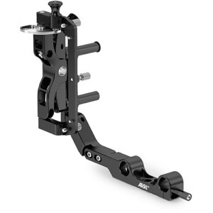 Módulo ARRI LMB 4x5 negro de aluminio, accesorio para cámara con abrazadera abatible.