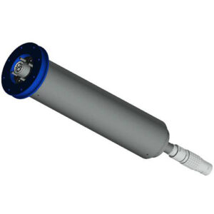 Extensión ARRI gris 8,5'' para poste central modular con conector y aro azul.