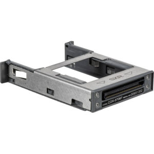 Adaptador ARRI Codex SXR metálico con conector dorado, modelo CDX-37097, serial 00651352.