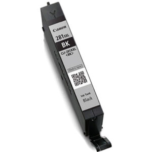 Tanque de tinta negra Canon CLI-281XXL para impresora, tamaño XXL, detalle "Made in Japan".