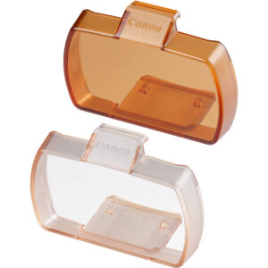 Filtros de color Canon SCF-E3, uno naranja y otro transparente, para flash 600EX II-RT.