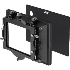 Módulo básico ARRI LMB 4x5 negro metálico con panel frontal y parte trasera.
