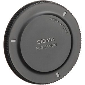 Tapa de cuerpo Sigma negra para montura Canon EF, con indicación Open/Close.