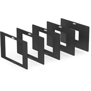 Juego de 5 mates ARRI para cajas de filtros, negros, con logo grabado, para LMB-25/MB-19.