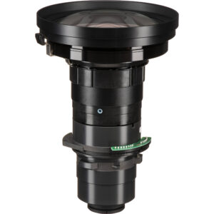 Lente fija Sony VPLL-3007 negra corta distancia, conector circular y placa de circuito.