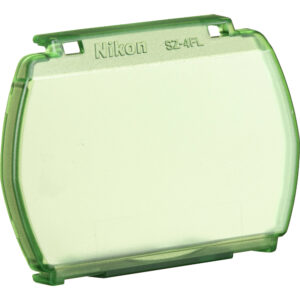 Filtro fluorescente Nikon SZ-4FL verde translúcido para flash.